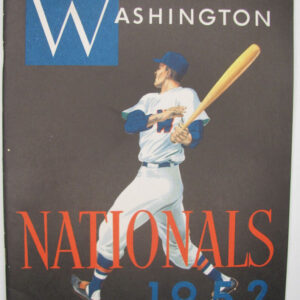 1952 Washington Nationals Yearbook