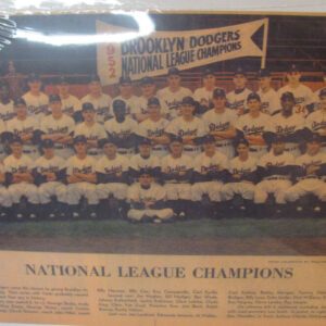 1952 Brooklyn Dodgers Team Picture Sunday News Newspaper November 9