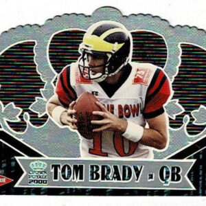 Pacific 2000 Crown Royale Tom Brady Rookie #110 Patriots Rookie Die Cut