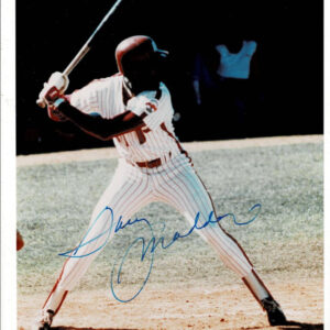 Garry Maddox Signed 8X10 Color Photo