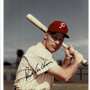 Richie Ashburn Signed 8X10 Color Photo