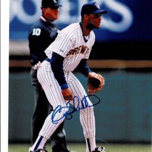 Gary Sheffield Signed 8X10 Color Photo