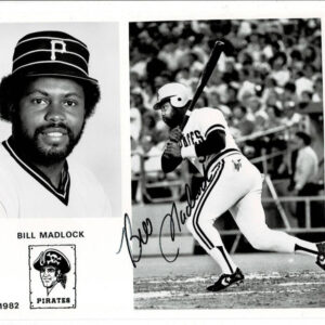 Bill Madlock Umpire Signed 8X10 B&W Photo
