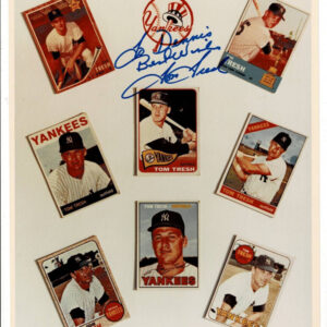 Tom Tresh Signed 8X10 Collage of His Cards