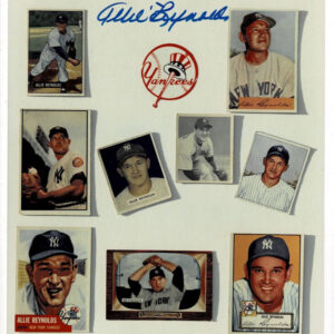 Allie Reynolds Signed 8X10 Collage of His Cards