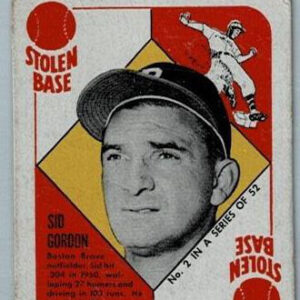 1951 Topps Red Back Sid Gordon #2
