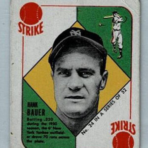 1951 Topps Red Back Hank Bauer #24