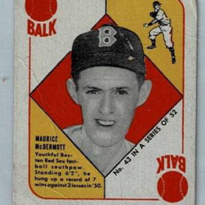 1951 Topps Red Back Maurice McDermott #43