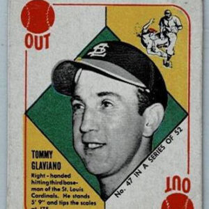1951 Topps Red Back Tommy Glaviano #47