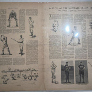 May 3, 1890 Harper's Weekly Baseball Pages w/ Cap Anson, King Kelly, Buck Ewing