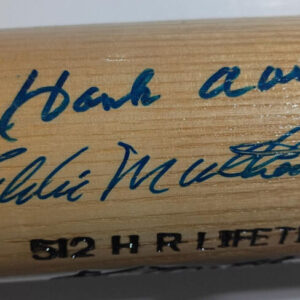 Hank Aaron, Eddie Mathews Dual Signed Baseball Bat JSA