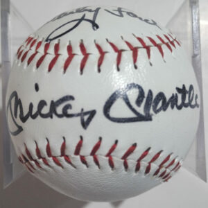 Mickey Mantle & Whitey Ford Signed Baseball JSA