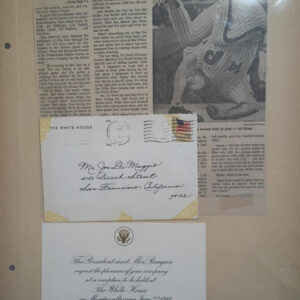 1981 White House Invitation of Joe DiMaggio LOA