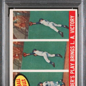 1959 Topps Snider's Play Brings LA Victiory #468 PSA 6