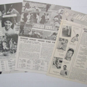 Lot of 3 Indian News 1941, 1949, 1952 Cleveland Indians Newsletter