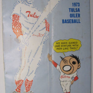 Satchel Paige Signed 1973 Tulsa Oiler Program JSA