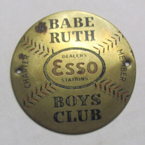 Vintage Babe Ruth Esso Boys Club Charter Member Pin