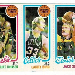 1980-81 Topps Basketball Larry Bird Scoring Leaders Rookie