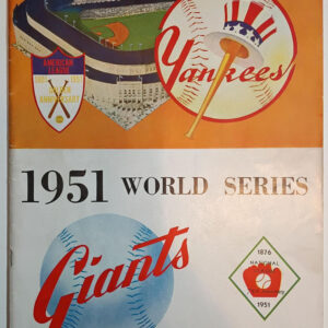 1951 World Series Program New York Yankees vs. New York Giants