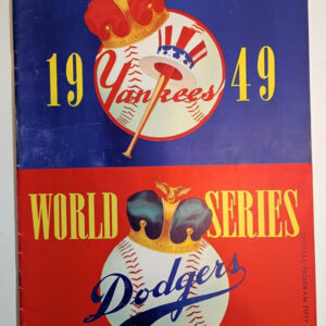 1949 World Series Program New York Yankees vs. Brooklyn Dodgers