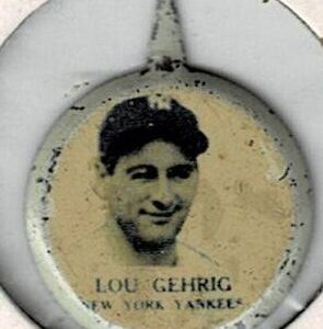 1938 Our National Game Pin Lou Gehrig