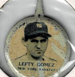 1938 Our National Game Pin Lefty Gomez