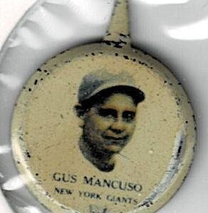 1938 Our National Game Pin Gus Mancuso