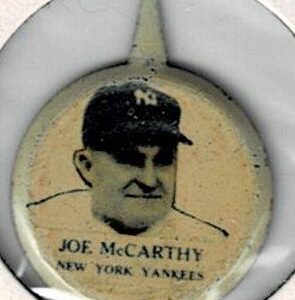 1938 Our National Game Pin Joe McCarthy
