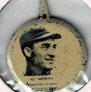 1938 Our National Game Pin Al Simmons