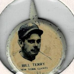 1938 Our National Game Pin Bill Terry