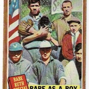 1962 Topps Babe Ruth Special #135 Babe As A Boy