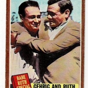 1962 Topps Babe Ruth Special #140 Gehrig and Ruth