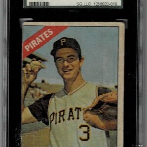 1966 Topps Venezuelan Jim Pagliaroni #33 SGC 1 Pittsburgh Pirates
