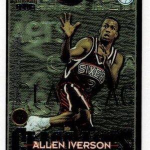 Allen Iverson 1996-97 Stadium Club CLASS ACTS ROOKIE #CA10 Dikembe Mutombo