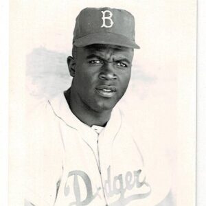 1970s Jackie Robinson George Brace Postcard
